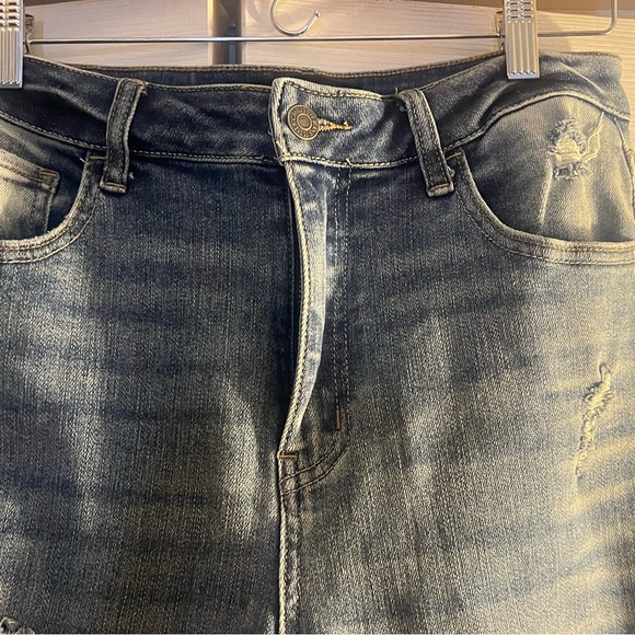 Risen 9/29 Straight Leg Ankle Distressed Jeans - Picture 9 of 10